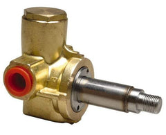 Parker - 1/8" Port, Brass Solenoid Valve - Closed, PCTFE Seal - Exact Industrial Supply