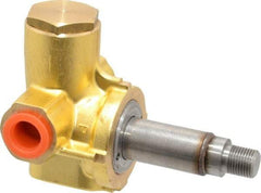 Parker - 1/4" Port, Brass Solenoid Valve - Closed, NBR Seal - Exact Industrial Supply