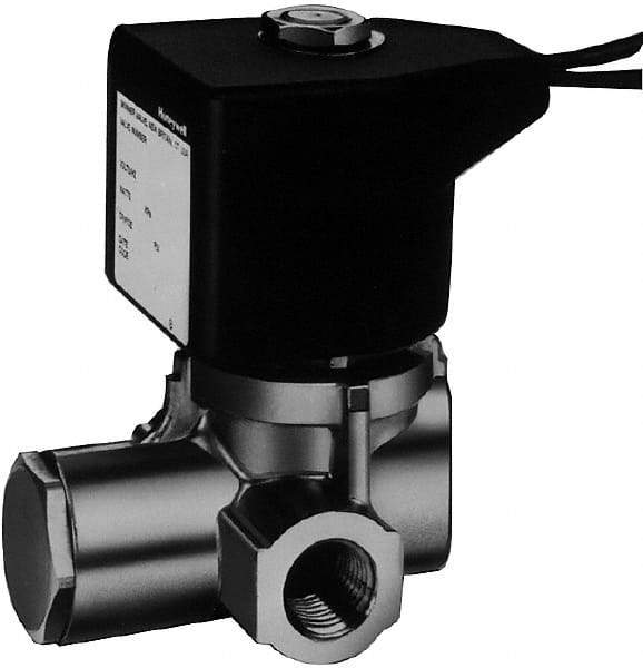 Parker - 1/8" Port, Stainless Steel Solenoid Valve - Closed, Nylon Seal - Exact Industrial Supply