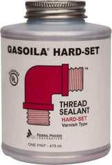 Federal Process - 1 Pt Brush Top Can Red Federal Gasoila Hard-Set - 350°F Max Working Temp - Exact Industrial Supply