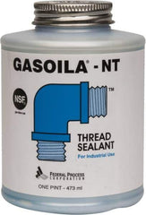 Federal Process - 1 Pt Brush Top Can Dark Blue Federal Gasoila-NT - 400°F Max Working Temp - Exact Industrial Supply