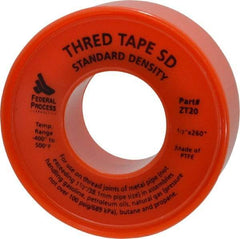 Federal Process - 1/2" Wide x 260" Long General Purpose Pipe Repair Tape - 3 mil Thick, -450 to 550°F, White - Exact Industrial Supply