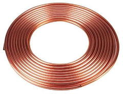 Mueller Industries - 60' Long, 1-5/8" OD x 1.38" ID, Copper Seamless Tube - 0.06" Wall Thickness, 1.14 Ft/Lb - Exact Industrial Supply