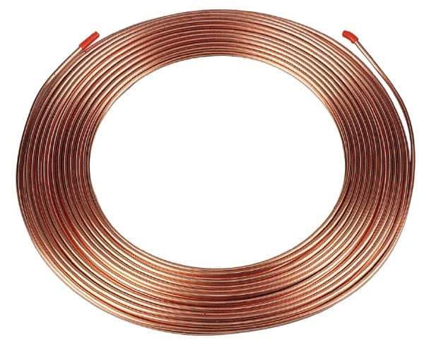 Mueller Industries - 50' Long, 1-1/8" OD x 1.025" ID, Copper Seamless Tube - 0.05" Wall Thickness - Exact Industrial Supply