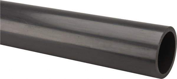 Made in USA - 2" Pipe, 60" Long PVC Unthreaded Plastic Pipe Nipple - 400 Max psi, 1.913" ID x 2-3/8" OD, Schedule 80, Gray - Exact Industrial Supply