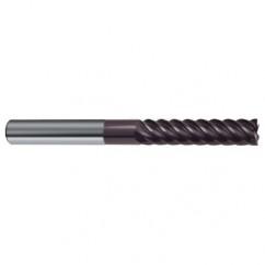 10mm Dia. - 100mm OAL - 45° Helix Firex Carbide End Mill - 6 FL - Exact Industrial Supply