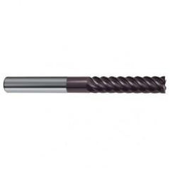 10mm Dia. - 100mm OAL - 45° Helix Firex Carbide End Mill - 6 FL - Exact Industrial Supply