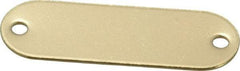 C.H. Hanson - 1-29/32 Inch Wide, Style 1, Brass Blank Metal Plate - 5/8 Inch High, 50 Pieces - Exact Industrial Supply