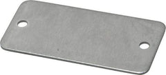 C.H. Hanson - 2 Inch Wide, Style 2, Aluminum Blank Metal Plate - 1 Inch High, 50 Pieces - Exact Industrial Supply