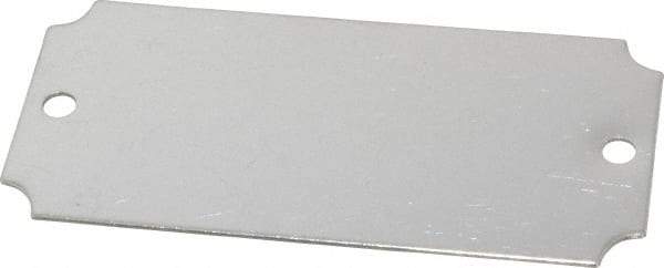 C.H. Hanson - 3-1/16 Inch Wide, Style 3, Stainless Steel Blank Metal Plate - 1-7/16 Inch High, 10 Pieces - Exact Industrial Supply