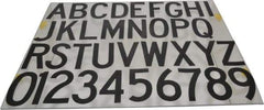 Made in USA - Letter Label - Legend: Complete Set, English, Black - Exact Industrial Supply