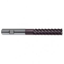 10mm Dia. - 100mm OAL - 45° Helix Firex Carbide End Mill - 6 FL - Exact Industrial Supply