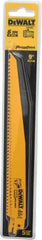 DeWALT - 9" Long, Bi-Metal Reciprocating Saw Blade - Tapered Profile, 6 TPI, Toothed Edge, Universal Shank - Exact Industrial Supply