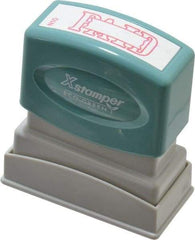 Value Collection - Paid, Red Pre-Inked Stamp - 1/2 Inch Wide x 1-5/8 Inch Long - Exact Industrial Supply