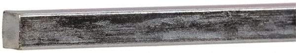 Made in USA - 12" Long x 3/16" High x 3/16" Wide, Zinc-Plated Key Stock - Low Carbon Steel - Exact Industrial Supply