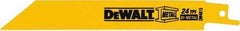 DeWALT - Bi-Metal Reciprocating Saw Blade - Straight Profile, 24 TPI, Toothed Edge - Exact Industrial Supply