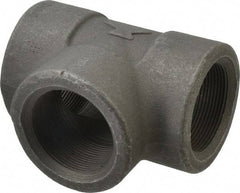 Made in USA - Size 2", Class 3,000, Forged Carbon Steel Black Pipe Tee - 925 psi, Threaded End Connection - Exact Industrial Supply