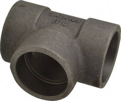 Made in USA - Size 2", Class 3,000, Forged Carbon Steel Black Pipe Tee - 925 psi, Socket Weld End Connection - Exact Industrial Supply