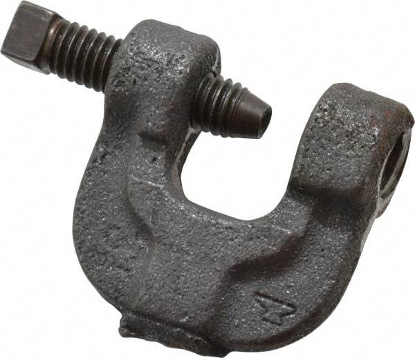 Made in USA - 3/4" Max Flange Thickness, 1/2" Rod C-Clamp - 400 Lb Capacity, Ductile Iron - Exact Industrial Supply