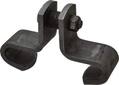 Made in USA - 3/8" Rod Center Beam Clamp - 1,000 Lb Capacity, Carbon Steel - Exact Industrial Supply