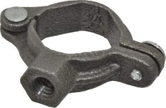 Value Collection - 3/4" Pipe, 3/8" Rod, Extension Split Pipe Clamp - 180 Lb Capacity, Malleable Iron - Exact Industrial Supply