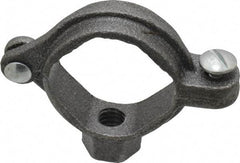 Value Collection - 1" Pipe, 3/8" Rod, Extension Split Pipe Clamp - 180 Lb Capacity, Malleable Iron - Exact Industrial Supply