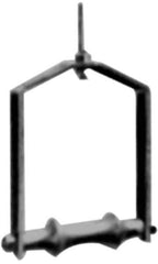 Made in USA - 3" Pipe, 1/2" Rod, Cast Iron & Carbon Steel Adjustable Yoke Pipe Roll - Black, 310 Lb Capacity - Exact Industrial Supply