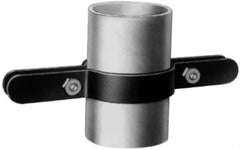 Made in USA - 4" Pipe, Riser Clamp - Black, 750 Lb Capacity, Carbon Steel - Exact Industrial Supply