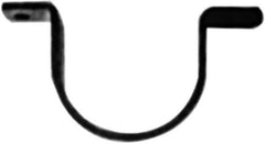 Made in USA - 1 Pipe, Carbon Steel, Pipe or Conduit Strap - 2 Mounting Holes - Exact Industrial Supply