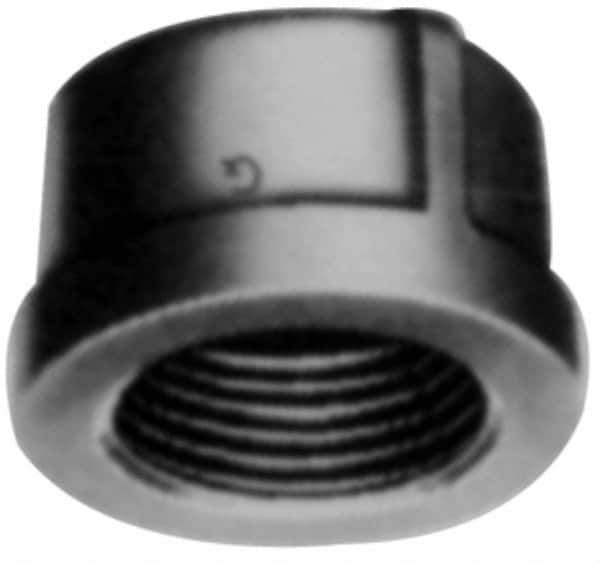 Made in USA - Size 2-1/2", Class 3,000, Forged Carbon Steel Black Pipe End Cap - 3,000 psi, Threaded End Connection - Exact Industrial Supply