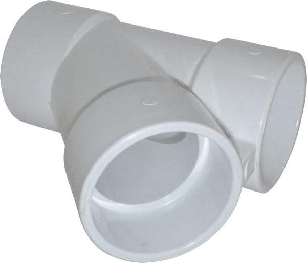 Value Collection - 4" PVC Plastic Pipe Wye - Schedule 40, Slip End Connections - Exact Industrial Supply