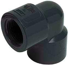 Value Collection - 2-1/2" CPVC Plastic Pipe 90° Elbow - Schedule 80, FIPT x FIPT End Connections - Exact Industrial Supply