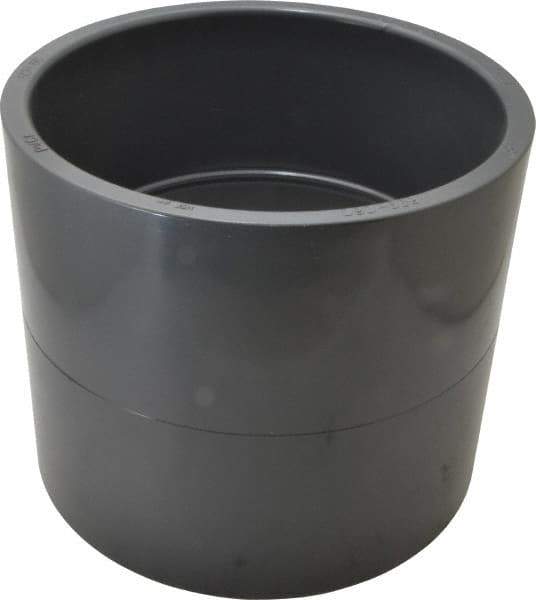 Value Collection - 8" PVC Plastic Pipe Coupling - Schedule 80, Slip x Slip End Connections - Exact Industrial Supply