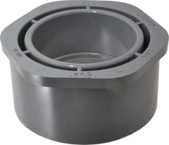 Value Collection - 6 x 4" CPVC Plastic Pipe Bushing - Schedule 80, Spig x Slip End Connections - Exact Industrial Supply
