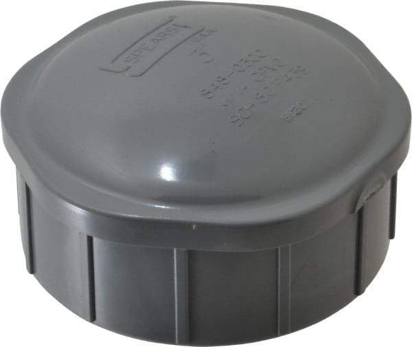 Value Collection - 3" CPVC Plastic Pipe End Cap - Schedule 80, FIPT End Connections - Exact Industrial Supply