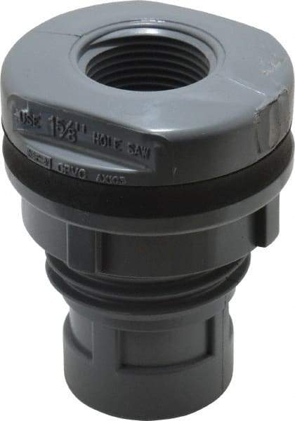 Value Collection - 3/4" CPVC Plastic Pipe Bulkhead Tank Adapter - Schedule 80, FIPT x FIPT End Connections - Exact Industrial Supply
