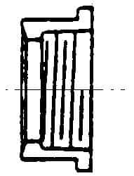 B&K Mueller - 6 x 4", PVC Drain, Waste & Vent Pipe Flush Bushing - Spig x SJ - Exact Industrial Supply