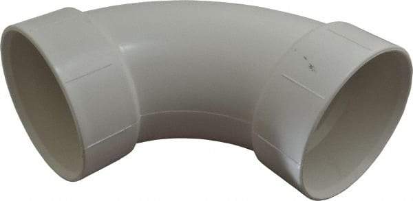 B&K Mueller - 4", PVC Drain, Waste & Vent Pipe 90 Elbow - Hub x Hub - Exact Industrial Supply