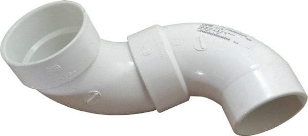 B&K Mueller - 4", PVC Drain, Waste & Vent Pipe 90 Street Elbow - Spig x Hub - Exact Industrial Supply