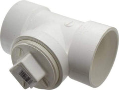 B&K Mueller - 3", PVC Drain, Waste & Vent Pipe Test Tee - Hub x Hub x CO with Plug - Exact Industrial Supply