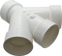 B&K Mueller - 3", PVC Drain, Waste & Vent Pipe Combination TY - Hub x Hub x Hub - Exact Industrial Supply
