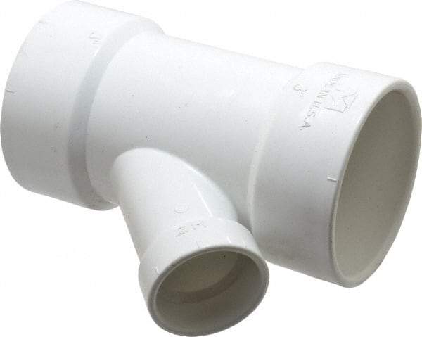 B&K Mueller - 3 x 3 x 1-1/2", PVC Drain, Waste & Vent Pipe 45 Wye - Hub x Hub x Hub - Exact Industrial Supply