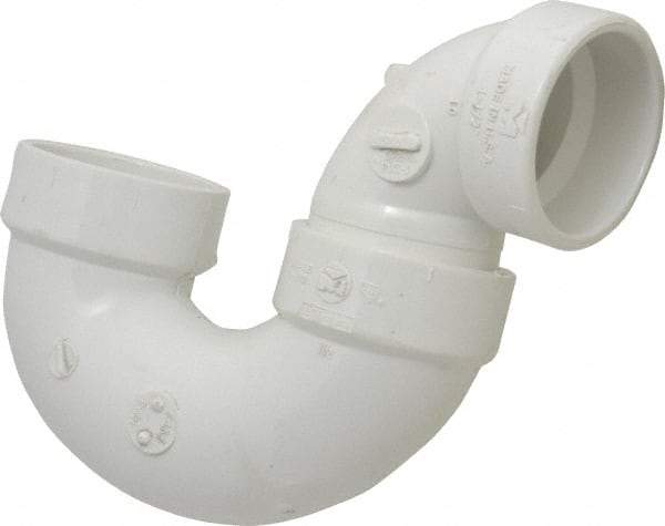 B&K Mueller - 1-1/2", PVC Drain, Waste & Vent Pipe P Trap - Hub x Hub - Exact Industrial Supply