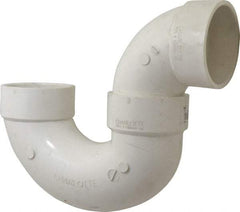 B&K Mueller - 3", PVC Drain, Waste & Vent Pipe P Trap - Hub x Hub - Exact Industrial Supply