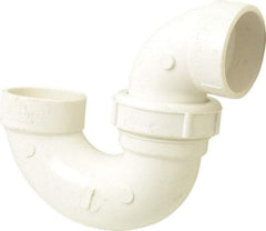 B&K Mueller - 1-1/2", PVC Drain, Waste & Vent Pipe P Trap with Union - Hub x Hub - Exact Industrial Supply