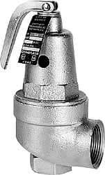 Conbraco - 1" Inlet, 1-1/4" Outlet, ASME Section IV Safety Relief Valve - 150 Max psi, Bronze, 5,916,000 BTUs - Exact Industrial Supply