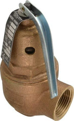 Conbraco - 3/4" Inlet, 1" Outlet, ASME Section IV Safety Relief Valve - 150 Max psi, Bronze, 3,655,000 BTUs - Exact Industrial Supply