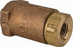 Conbraco - 1/4" Bronze Check Valve - Inline, FNPT x FNPT - Exact Industrial Supply