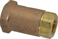 Conbraco - 3/8" Bronze Check Valve - Inline, FNPT x FNPT - Exact Industrial Supply