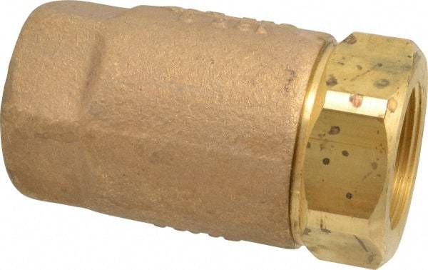 Conbraco - 1-1/4" Bronze Check Valve - Inline, FNPT x FNPT - Exact Industrial Supply